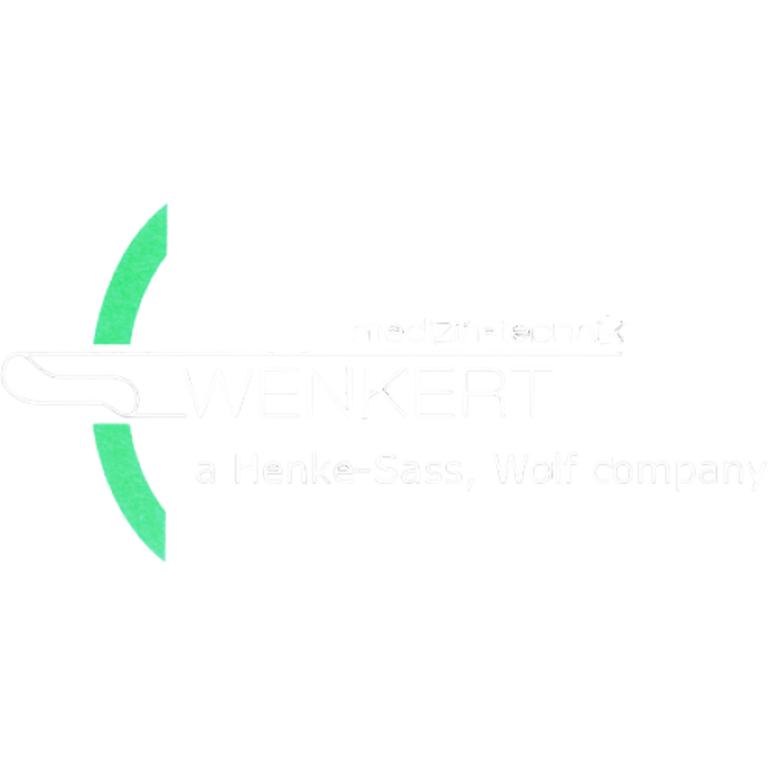 Logo of Wenkert Medizintechnik the OEM Partner in mediacl endoscopy of Henke Sass Wolf.