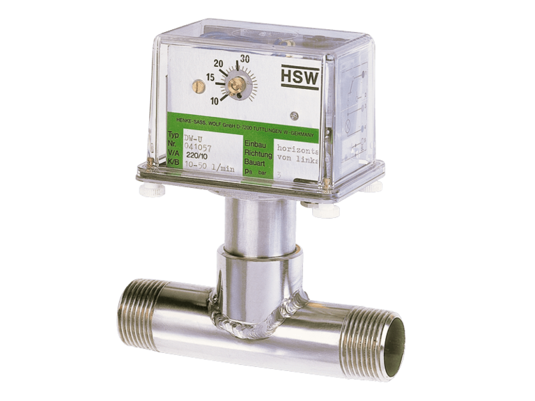 Picture of a flow switch DW-N by Henke Sass Wolf in the field flow measuring technology of industry products.