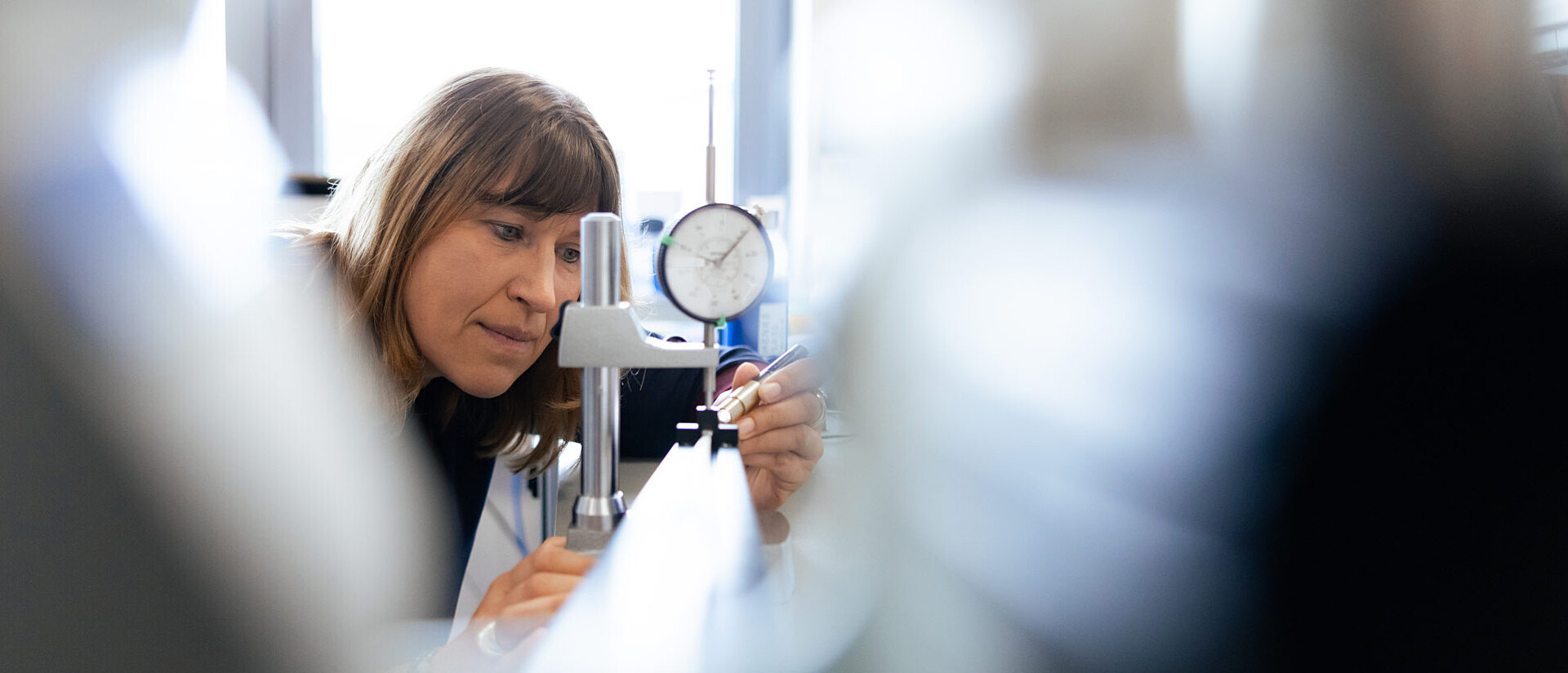 Employee of Henke Sass Wolf in the field microoptics in medical endoscopy.