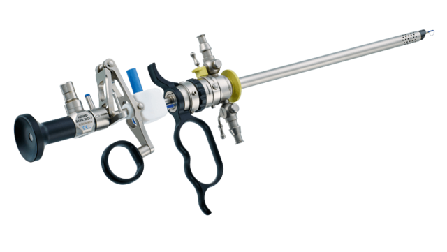 Picture of the endoscope HSW080-23718F by Henke Sass Wolf in the field gynecology of medical endoscopy products.